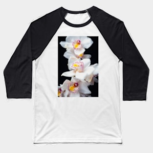 Soft Delicate White Orchids Baseball T-Shirt